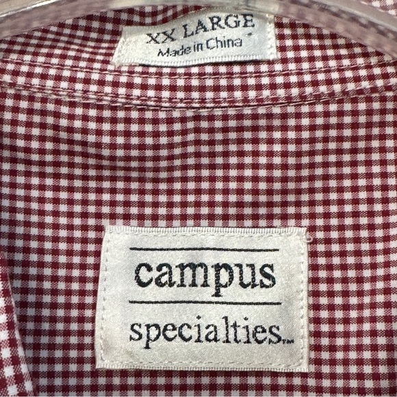 South Carolina Gamecocks Gingham Long Sleeve Shirt XXL - Picture 4 of 6